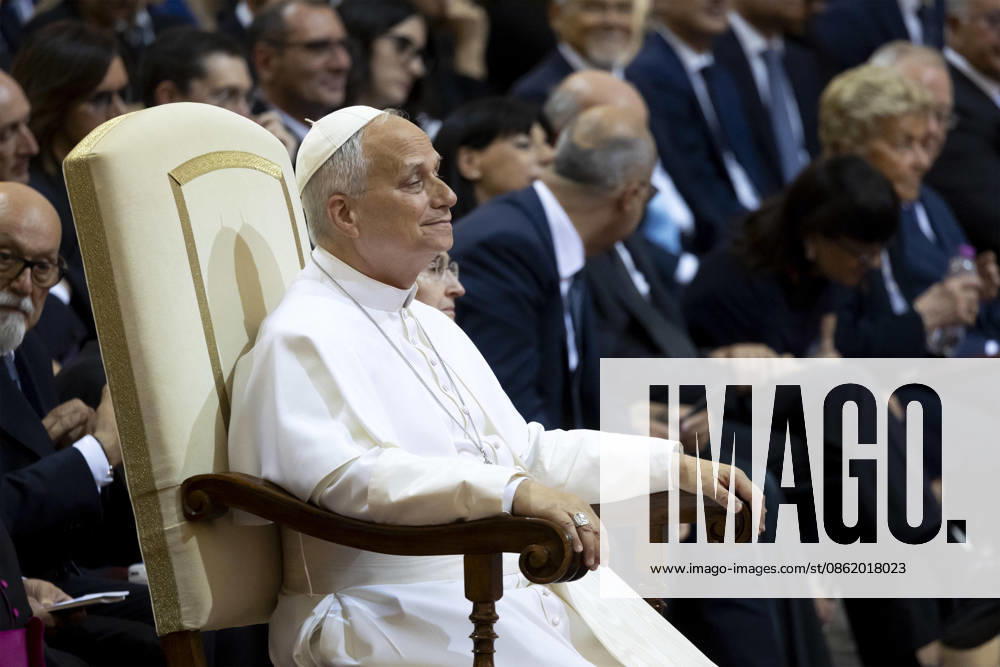 Pope Leo XIV, attends the concert in Castel Gandolfo, Italy, 18 July 2026 .ANSA MASSIMO PERCOSSI Roma Italia - ZUMAa110 20260718_zaf_a110_003