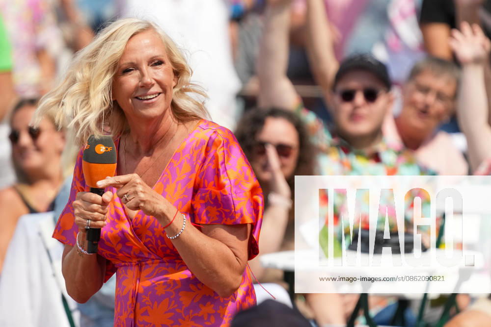 ZDF Fernsehgarten 2026: Andrea Kiwi Kiewel on ZDF Fernsehgarten with the theme Mallorca Party on July 19, 2026, in Mainz, Rhineland-Palatinate