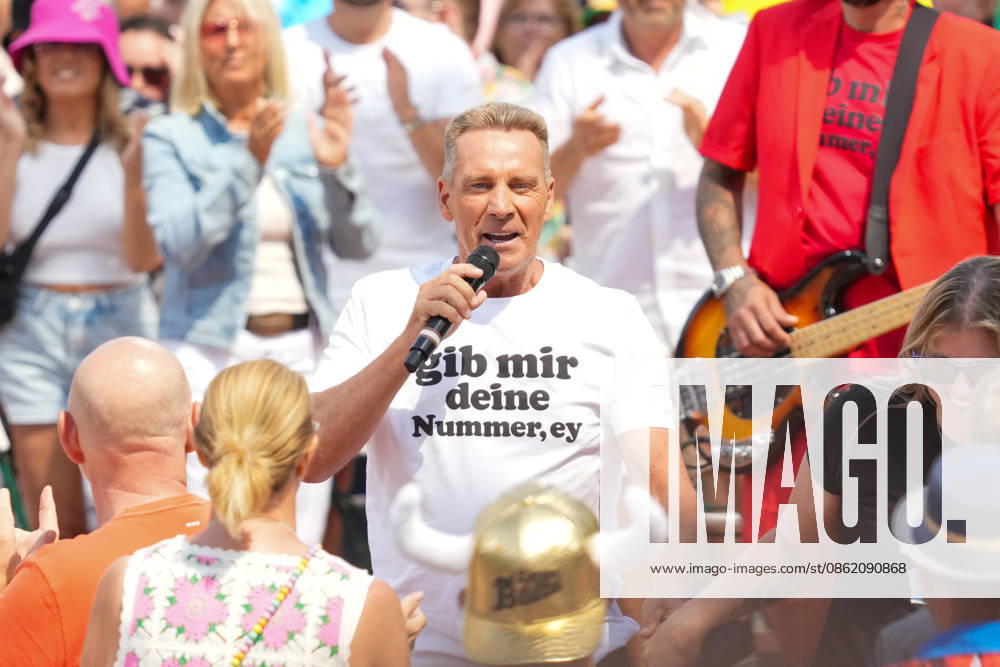 ZDF Fernsehgarten 2026: Jürgen Milski on ZDF Fernsehgarten with the theme Mallorca Party on July 19, 2026, in Mainz, Mainz, ZDF Fernsehgarten, Rhineland-Palatinate