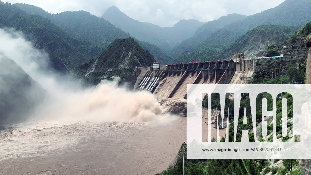 Gates of the Salal Dam Opens in J&K s Reasi District Reasi Jammu & Kashmir , Jul 19 (ANI): A view of the multiple opened spillway gates of the Salal Dam amid rising Chenab River water level, in Reasi on Sunday. (ANI Video Grab) Reasi Jammu & Kashmir India