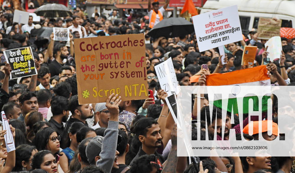 KW29 _Cockroach Janata Party (CJP) supporters protest in Mumbai, India - 19 Jul 2026 Protestors hold placards during a demonstration in support of Sonam Wangchuk demanding resignation of Indian Education Minister Dharmendra Pradhan. Climate activist and education reformer Sonam Wangchuk went on a indefinite hunger strike at Delhi s Jantar Mantar to protest against the Indian government and demand the resignation of Indian Education Minister Dharmendra Pradhan following massive exam irregularities and paper leaks in medical entrance exams. Mumbai India