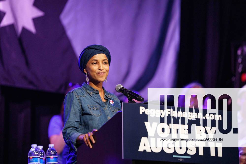 United States representative ILHAN OMAR campaigns for PEGGY FLANAGAN in her senate race at First Ave in Minneapolis Minneapolis USA - ZUMAs326 20260720_znp_s326_014
