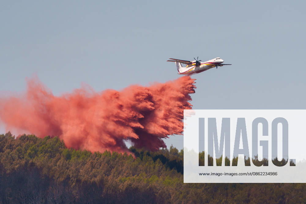 South France suffers from wildfires after another heatwave. France - Les Arcs, 20.07.2026 A French SÃ curitÃ Civile De Havilland Canada Dash 8-400AT (Q400AT) airtanker flies over during the aerial firefighting as wildfires burning near Les Arcs-sur-Argens in southeastern France on Monday. The blaze was one of several wildfires affecting the country during a period of extreme heat, longer lasting drought and strong winds, led to evacuations and a large-scale firefighting response. DÃ partement Var