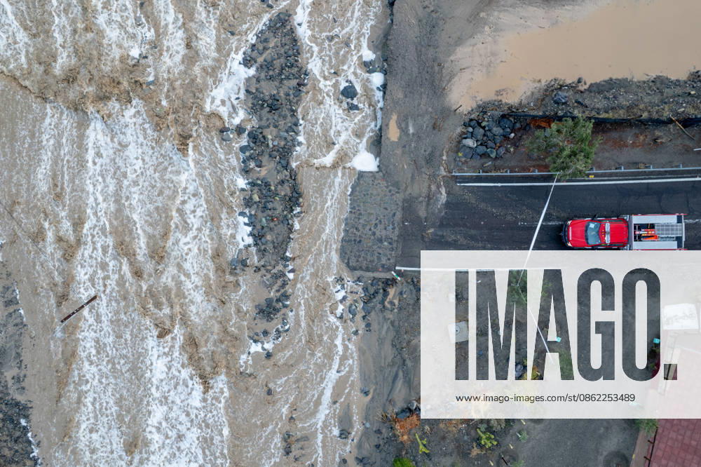 #2 Severe storm leaves communities isolated in Alto del Carmen ALTO DEL CARMEN, CHILE - JULY 20: An aerial view shows floodwaters rushing through a ravine in the town of Alto del Carmen after a severe storm left the area isolated, in Alto del Carmen, Chile, on July 20, 2026. The storm, which has affected Chile since July 15, blocked roads, left nearly 100,000 people isolated and affected around 2,200 others, according to the government. The desert regions of Coquimbo and Atacama were among the hardest hit, with swollen rivers cutting off access to several communities. President Jose Antonio Kast declared a state of catastrophe to facilitate the deployment of the armed forces and accelerate relief efforts in the affected areas. Lucas Aguayo Ara