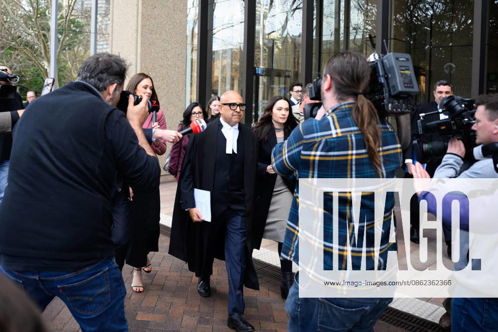REBEL WILSON COURT, David Sibtain, (centre) the barrister for Rebel Wilson leaves at the Federal Court of Australia, in Sydney, Wednesday, July 22, 2026. ( NO ARCHIVING SYDNEY NEW SOUTH WALES AUSTRALIA