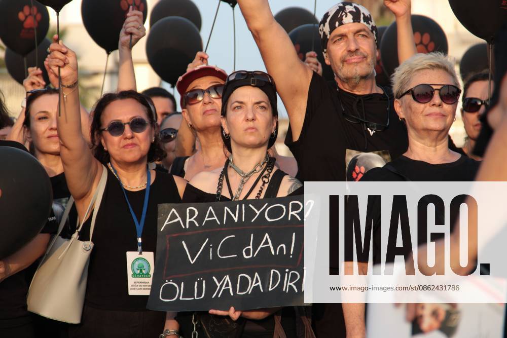 Â°Zmir, ToÂ¼rkiye: IZMIR, TURKEY Ã¢â‚¬ JULY 22, 2026: Participants dressed in black walk silently from Pasaport Ferry Terminal to Alsancak Ferry Terminal during an awareness march organized by volunteers to highlight the welfare and rights of stray animals. Carrying black balloons bearing the words One Life Lost, demonstrators complete the march without chanting slogans before delivering a brief press statement at the end of the route. Â°Zmir Türkiye - ZUMAq101 20260722_zna_q101_209