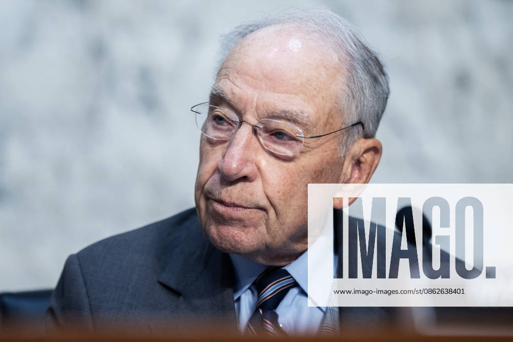 Judiciary Markup 7 23 26 UNITED STATES - JULY 23: Chairman Chuck Grassley, R-Iowa, attends a Senate Judiciary Committee markup on judicial nominations in Hart building on Thursday, July 23, 2026. (Tom Williams CQ Roll Call) Washington DC United States