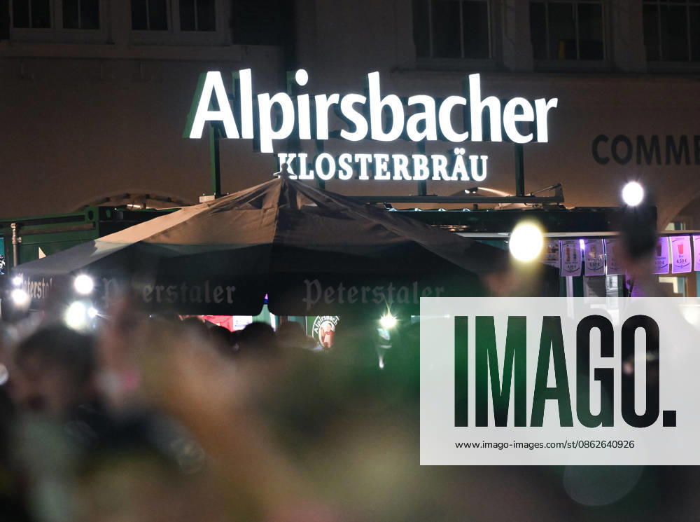 Freudenstadt, July 24, 2026: Black Forest Air Open Air Festival on the Market Square, Alpirsbacher Klosterbraeu, beer stand
