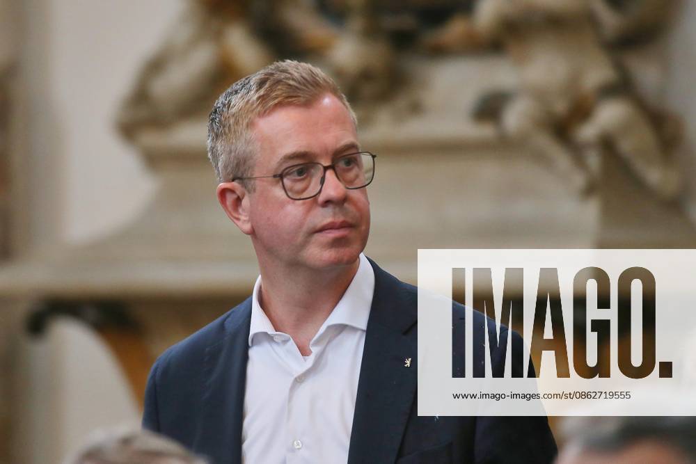 Berlin, Germany, July 26, 2026, St. Mary s Church, Berlin: Stefan Evers Attends Memorial Service Following CSD Vehicle Rampage