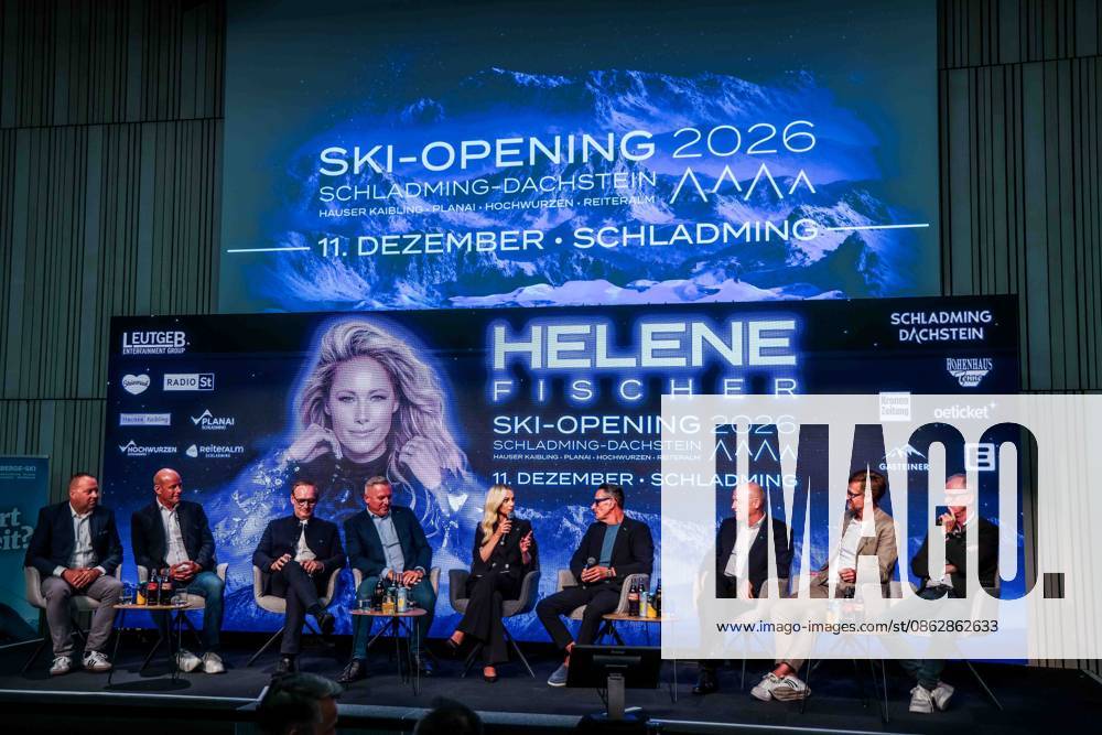 Schladming, Austria, On the Road in Styria, Press Conference, SkiOpening 2026, Live Act Announcement, Helene Fischer, Pictured: Press Conference, Announcement, Helene Fischer,