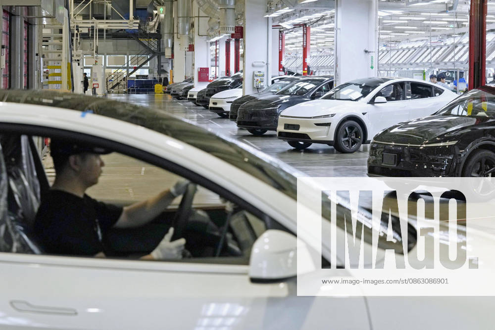 Tesla mulls China business separation Photo taken on April 14, 2026, shows a Tesla Inc. factory in Shanghai. The U.S. electric vehicle maker is considering separating its China operations. A14AA0005624701P