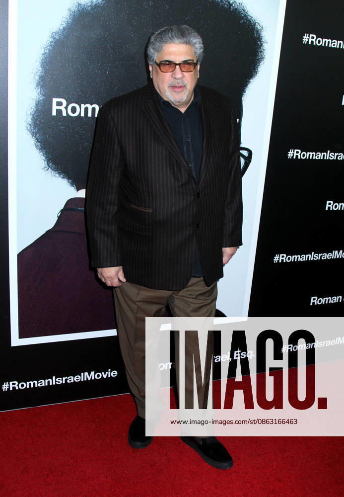Vincent Pastore 1946 - 2026 The Sopranos? actor Vincent Pastore has died at the age of 80. He was found deceased at his home in New York City on August 1, 2026.. A cause of death was not provided. ======================================================================================Vincent Pastore Roman J. Israel, Esq. New York Screening Held at the Henry R. Luce Auditorium on November 20, 2017 New York City Henry R. Luce Auditorium NY USA