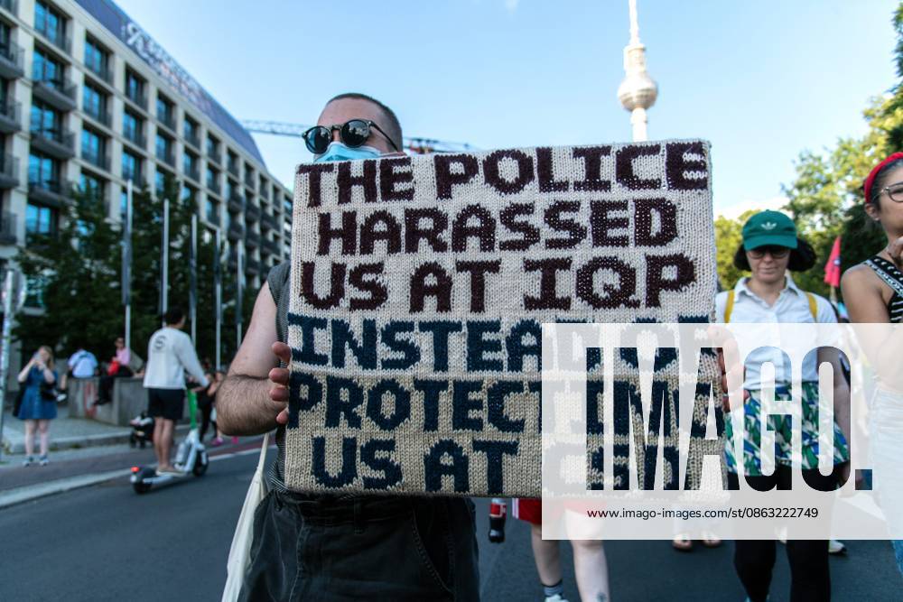 BERLIN, Germany †August 2, 2026: Thousands of people gather at Neptunebrunnen under the slogan â€oeFrom Grief to Anger to Resistance†to condemn the recent attack at Berlin Pride. The peaceful march continued to the Brandenburg Gate with participants carrying banners, posters, and drums. Police arrested one suspect near the demonstration who was carrying a German flag and fireworks. Berlin Germany - ZUMAq101 20260802_zna_q101_163