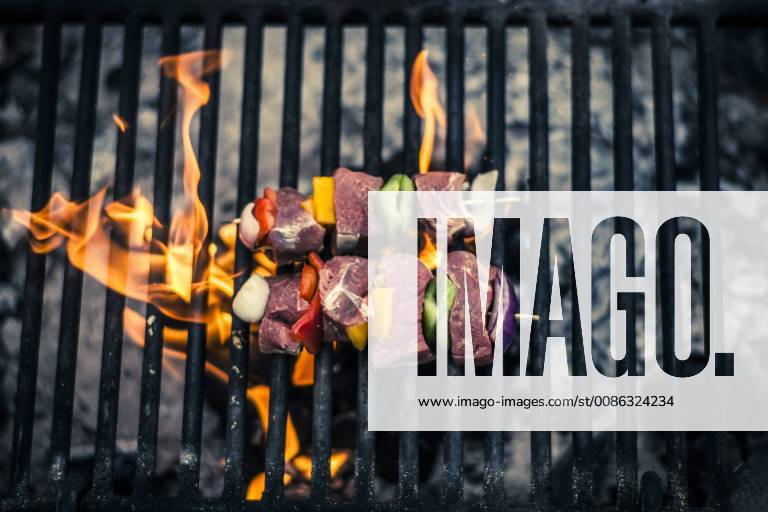 BBQ on a grill at a campsite, Alamosa Colorado USA