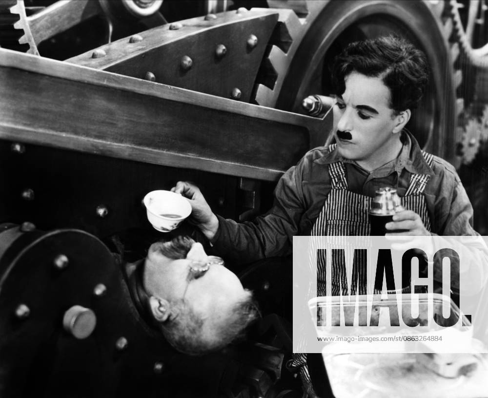 Modern Times, 1936 Charlie Chaplin Modern Times 05 February 1936 Les temps modernes Moderne Zeiten Character(s): Director: Charles Chaplin SSV86811 Allstar Picture Library Ltd CHARLES CHAPLIN PRODUCTIONS **Warning** This Photograph is for editorial use only and is the copyright of CHARLES CHAPLIN PRODUCTIONS and or the Photographer assigned by the Film or Production Company & can only be reproduced by publications in conjunction with the promotion of the above Film. A Mandatory Credit To CHARLES CHAPLIN PRODUCTIONS is required. The Photographer should also be credited when known. No commercial use can be granted without written authority from the Film Company.