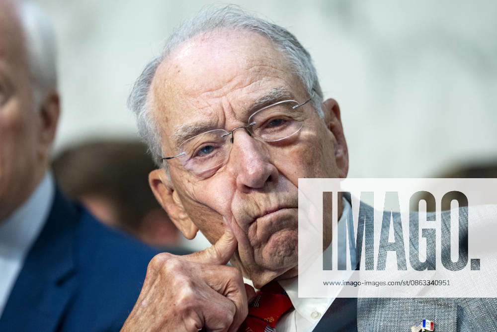Chair of the Senate Judiciary Committee Chuck Grassley, R-IA, attends a Senate Judiciary Committee business meeting to vote on Acting Attorney General Todd Blanche s nomination to be Attorney General at the U.S. Capitol in Washington, DC on Tuesday, August 4, 2026. .Blanche s nomination had been held up over concerns from Sen. John Cornyn, R-TX, and Sen. Thom Tillis, R-NC, but they reached a deal to end the standoff after Blanche agreed to withhold President Donald Trump s $1.8 billion anti-weaponization fund. The committee voted 12-10 on party lines to advance his nomination. WAP20260804334 BONNIExCASH