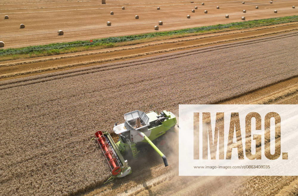 Grain Harvest Reaches Its Peak; Drought Increases Fire Risk In Ditzumerverlaat, in the district of Leer, the grain harvest is in full swing. Combine harvesters are working their way through the bone-dry grain, while thick clouds of dust drift across the fields. The ongoing drought is ever-present, and with every hot day, the risk of a wildf
