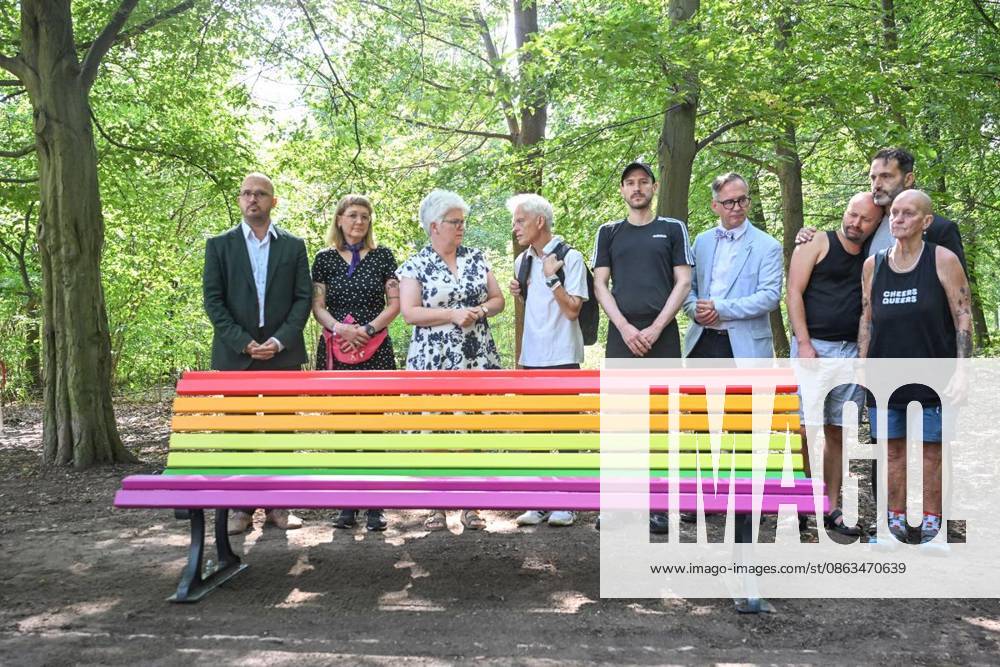 CSD memorial—a tree and a rainbow bench—are being set up at the scene of the accident ** FOR ** **CSD memorial tree and rainbow bench are being set up at the scene of the accident, photographed on August 6, 2026, in Berlin Berlin Berlin Berlin Copyright MaurizioxGambarini