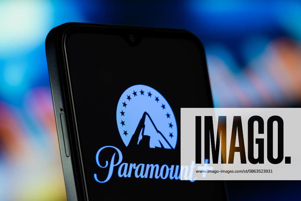 New York, Vereinigte Staaten ? 8. Juli 2026: Das Paramount+-Logo ist auf einem Smartphone zu sehen. New York, United States- 8 July 2026: Paramount+ logo is seen on a smartphone. (License=RM)