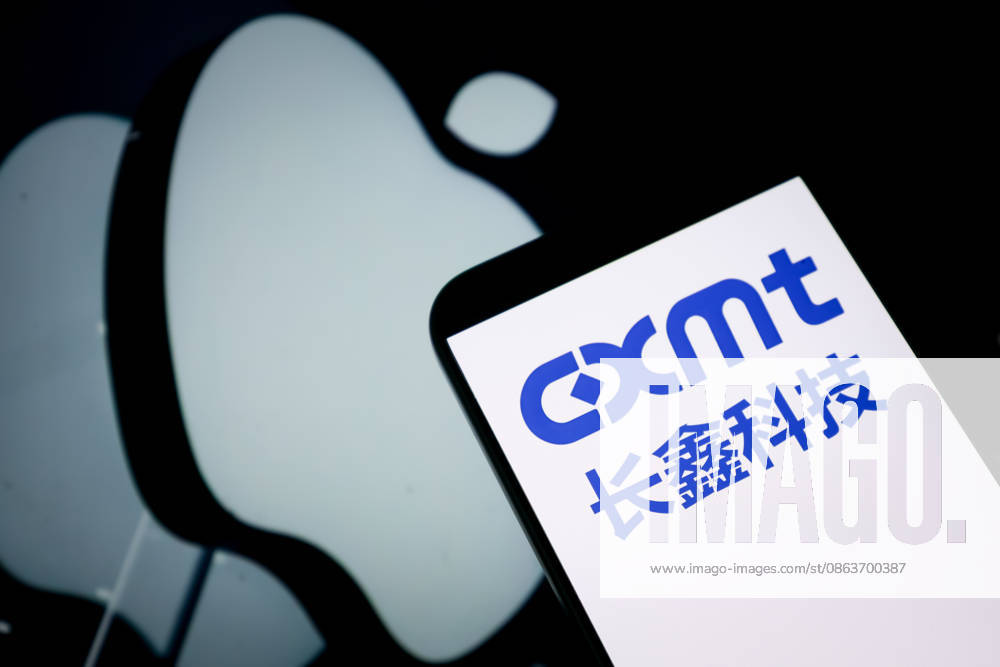 In this photo illustration, the logo of ChangXin Memory Technologies (CXMT) is displayed on a smartphone screen with Apple logo in the background on August 10, 2026 in Chongqing, China.