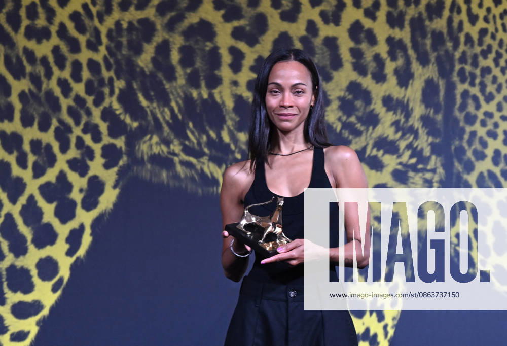 79th Locarno Film Festival - Zoe Saldana Receives Special Honorary Pardo - Switzerland Zoe Saldana receives the Special Honorary Pardo during the 79th Locarno Film Festival on August 10, 2026 in Locarno, Switzerland. Photo by Nick Zonna IPA ABACAPRESS.COM Locarno Switzerland