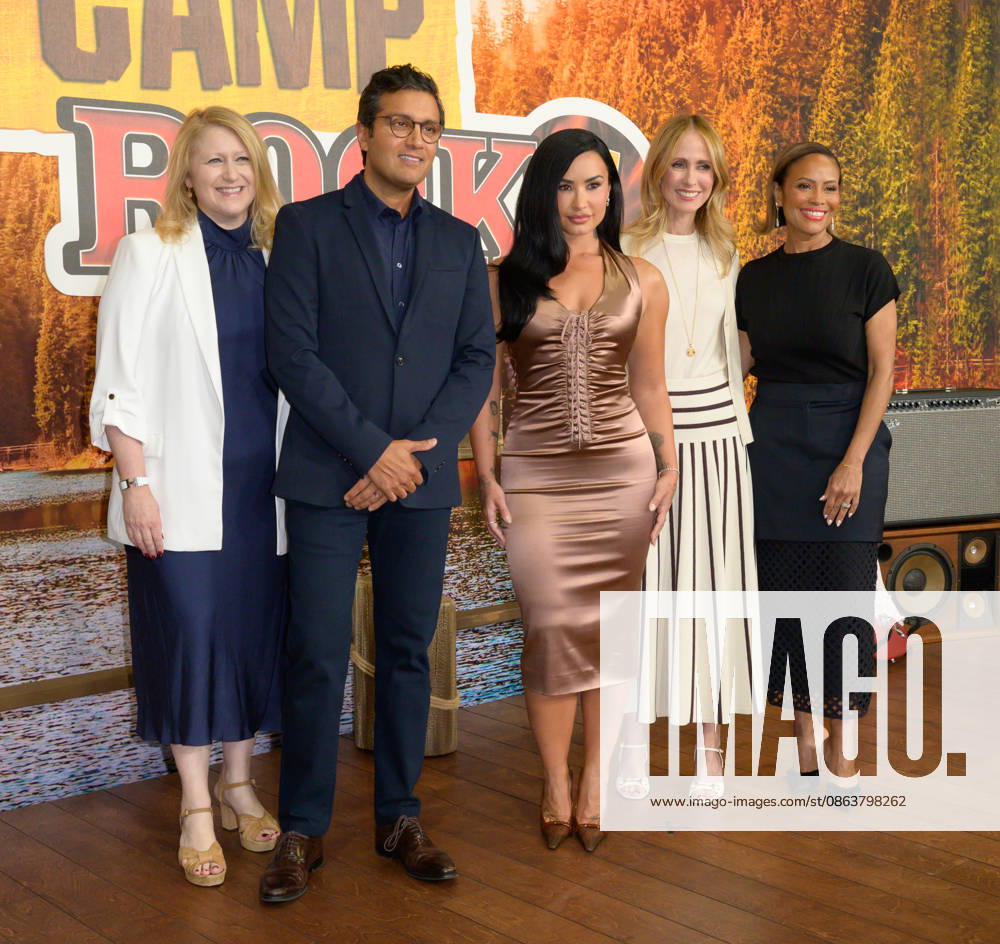 BURBANK, USA, August 10, 2026—Debra O Connell, Asad Ayaz, Demi Lovato, Dana Walden and Ayo Davis at the world premiere of Disney’s *Camp Rock 3* at the Walt Disney Studio Lot. Photo by Paul Smith, Featureflash 458817, August 10, 2026, Burbank, CA