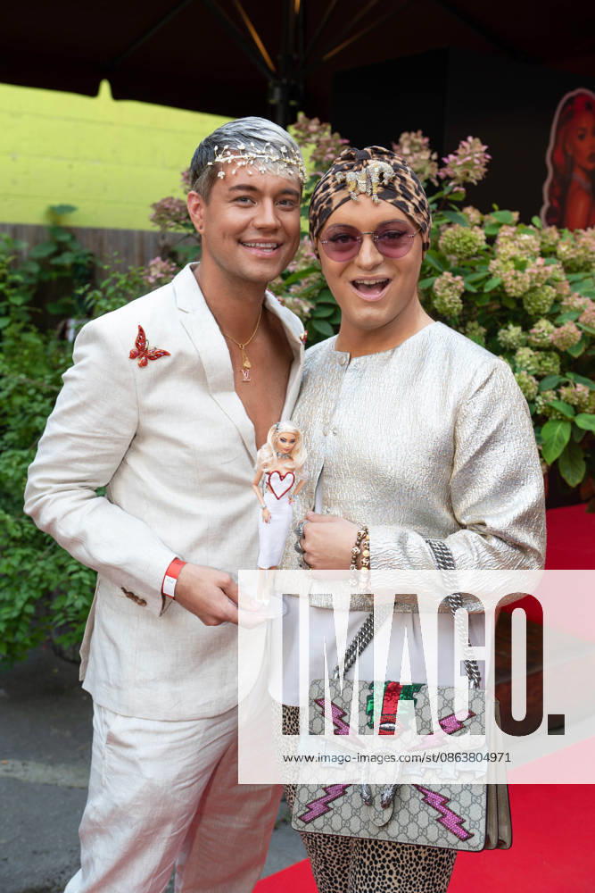 Julian F. M. Stöckel with his friend Marcell Damaschke at KATJA S LUCKY NUMBER 30: KATJA KRASAVICE CELEBRATES HER 30TH BIRTHDAY at Ballhaus Berlin in Berlin on August 10, 2026