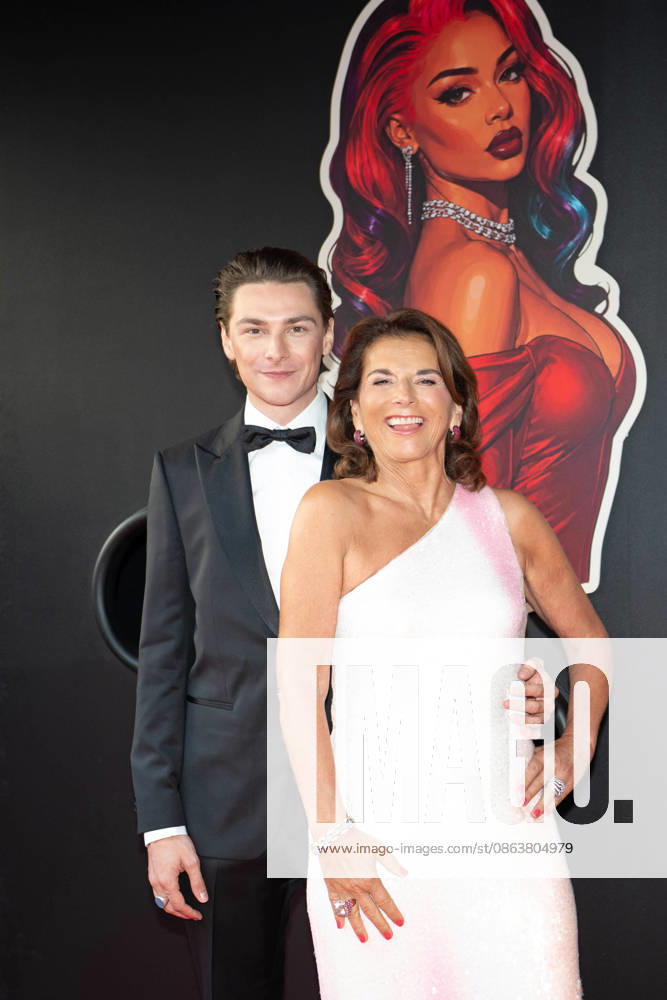 Claudia Obert with her boyfriend Max Suhr at KATJA S LUCKY NUMBER 30: KATJA KRASAVICE CELEBRATES HER 30TH BIRTHDAY at Ballhaus Berlin in Berlin on August 10, 2026