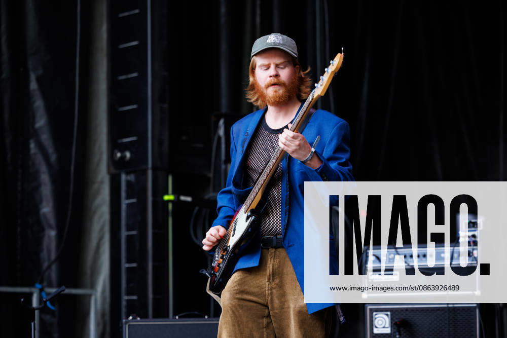 Fuzzycat Organ Quartet live at Oyafestivalen 2026 Oslo, Norway. 12th, August 2026. The Norwegian band Fuzzycat Organ Quartet performs a live concert during the Norwegian music festival Oyafestivalen 2026 in Oslo. Here bass player Havard Solli is seen live on stage. Norway, Oslo