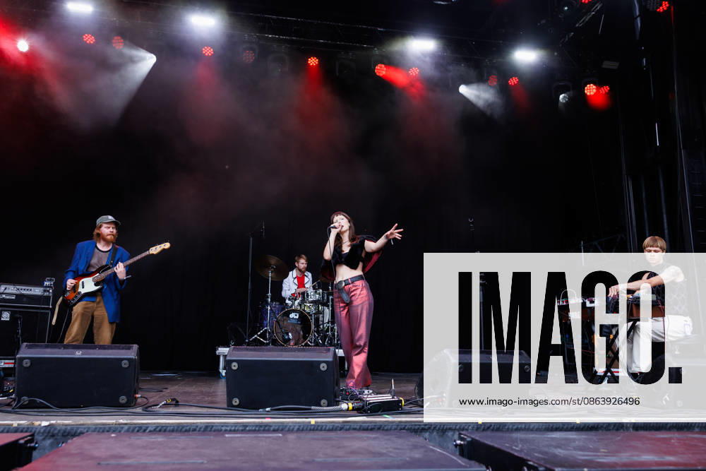 Fuzzycat Organ Quartet live at Oyafestivalen 2026 Oslo, Norway. 12th, August 2026. The Norwegian band Fuzzycat Organ Quartet performs a live concert during the Norwegian music festival Oyafestivalen 2026 in Oslo. Here vocalist Synne Hellebo is seen live on stage Norway, Oslo
