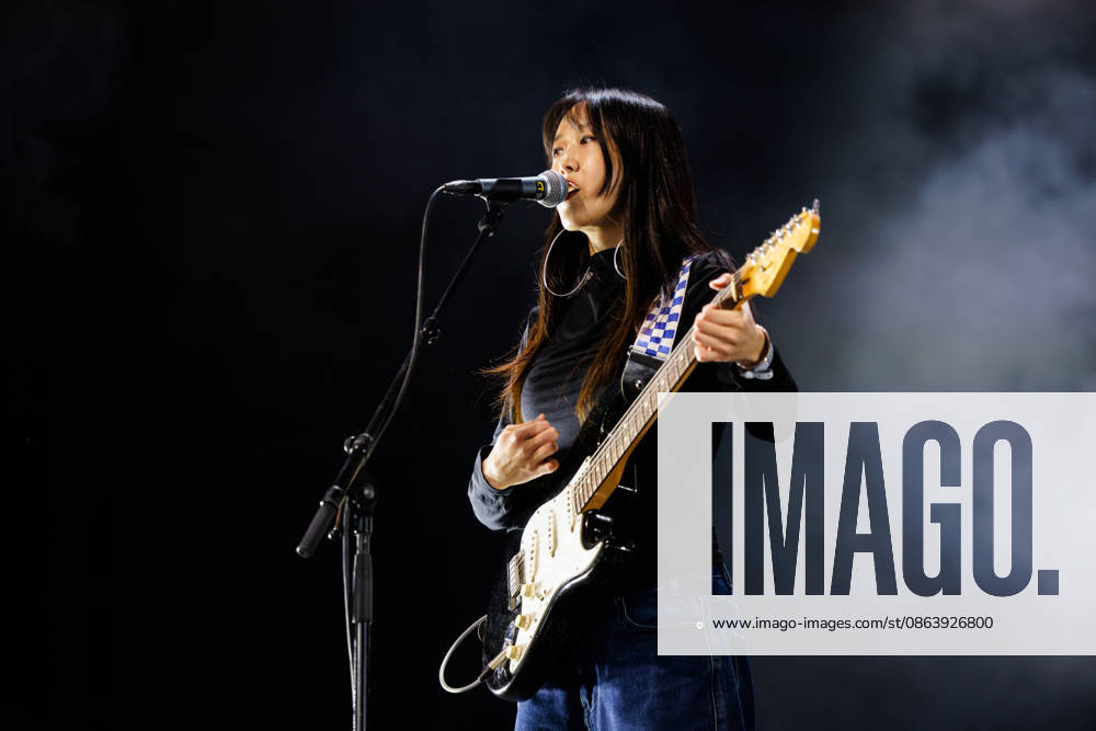 Sailor Honeymoon live at Oyafestivalen 2026 Oslo, Norway. 12th, August 2026. The South Korean punk rock band Sailor Honeymoon performs a live concert during the Norwegian music festival Oyafestivalen 2026 in Oslo. Here guitarist and vocalist Zaeeun Shin is seen live on stage. Norway, Oslo