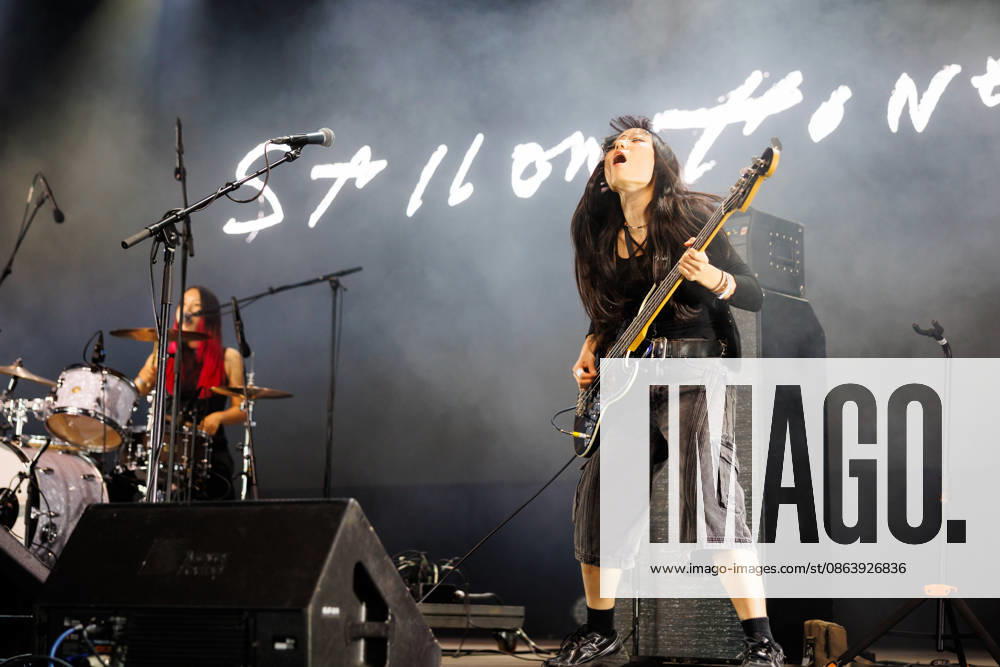 Sailor Honeymoon live at Oyafestivalen 2026 Oslo, Norway. 12th, August 2026. The South Korean punk rock band Sailor Honeymoon performs a live concert during the Norwegian music festival Oyafestivalen 2026 in Oslo. Here bass player and singer Kim Yerim is seen live on stage. Norway, Oslo
