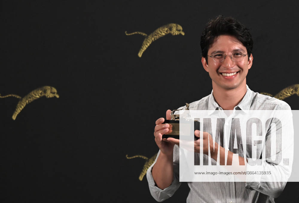 IPA87502366 - Locarno, Switzerland Locarno Film Festival 2026 TIPOON MAMBO, a film by director Domenico Singha Pedroli, winner of the 2026 Pardino d Oro — Winners and Awards List In the photo: Director Domenico Singha Pedroli, winner of the Pardino d Oro