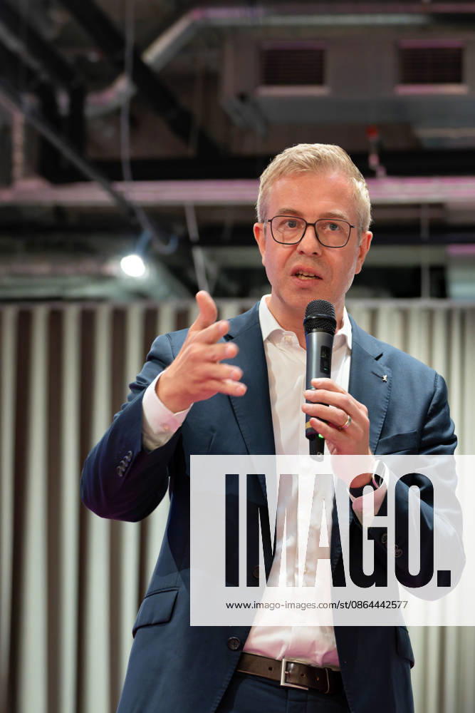 Berlin, August 18, 2026—Bitkom Policy Pitch for the 2026 Berlin House of Representatives election at Delta Campus Neukölln; Stefan Evers, the Berlin CDU’s top candidate for the 2026 Berlin House of Representatives election, is in attendance.