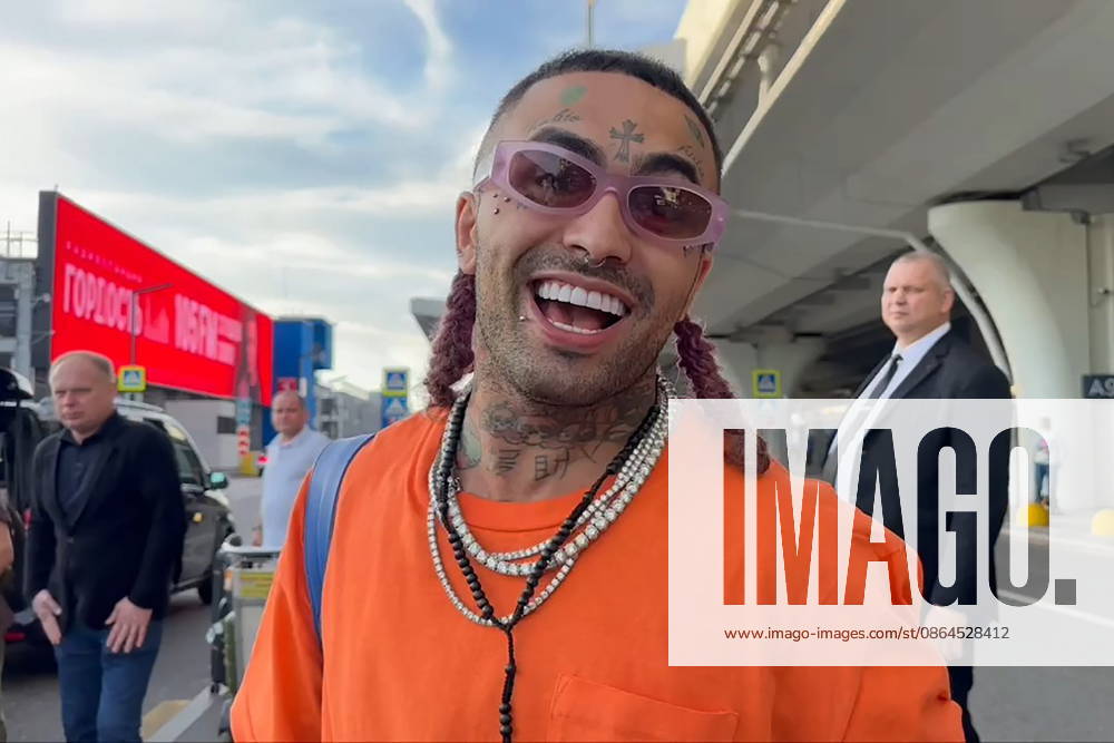 RUSSIA, MOSCOW - AUGUST 20, 2026: American rapper Lil Pump arrives at Vnukovo International Airport to give a solo concert scheduled for August 22. Elina Shtorts TASS 96369400