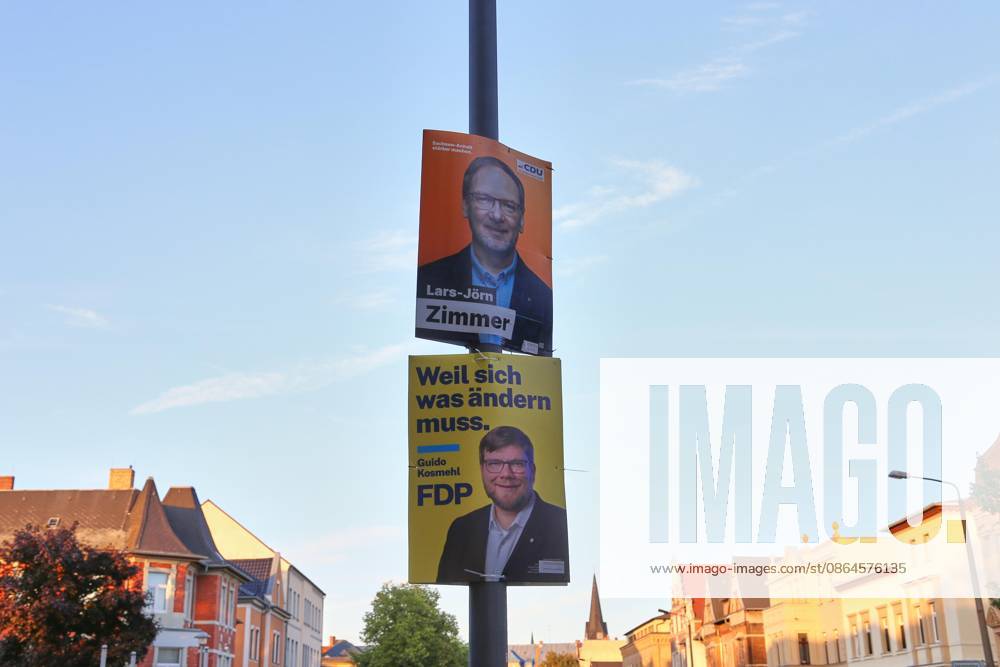 Election posters for the 2026 state election featuring Lars Jörn Zimmer (CDU) and Guido Kosmehl (FDP)