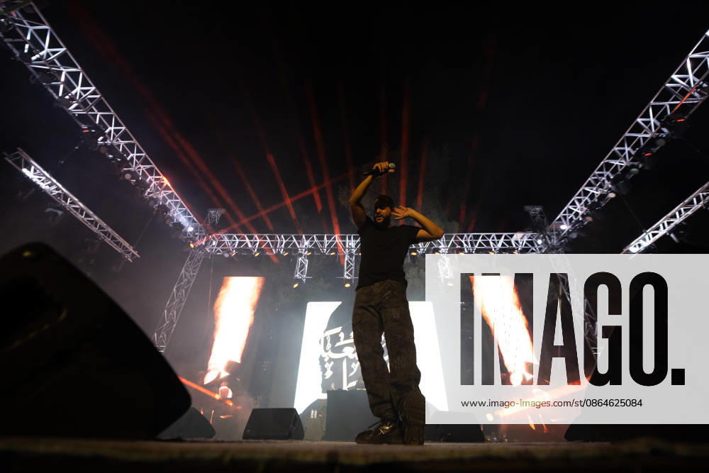Palestinian rapper Shabjdeed performs in Damascus DAMASCUS, SYRIA - AUGUST 22: Palestinian rap artist Shabjdeed performs during a concert in Damascus, Syria, on August 22, 2026. Shabjdeed, whose songs address restrictions on movement, Israeli attacks and daily life in the West Bank, drew interest from Syrian audiences. Hasan Belal Anadolu Damascus Syria. Editorial use only. Please get in touch for any other usage.
