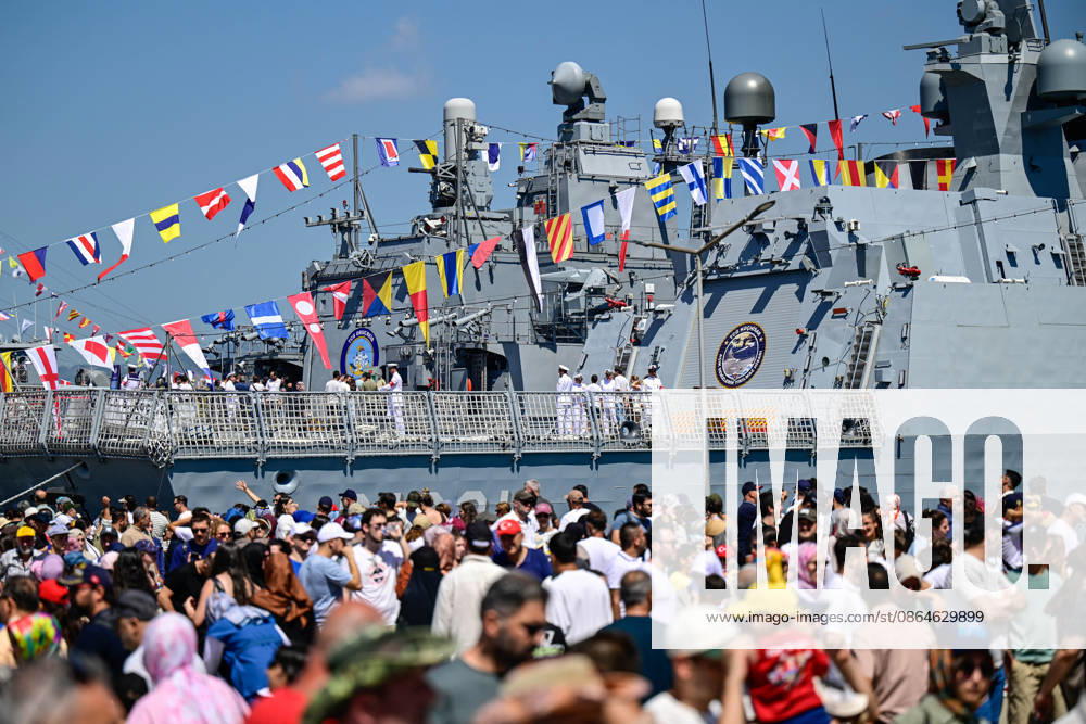 TEKNOFEST Blue Homeland KOCAELI, TURKIYE - AUGUST 23: TEKNOFEST Blue Homeland continues at the Golcuk Naval Shipyard Command in Kocaeli, Turkiye, on August 23, 2026. Organized under the main leadership of the Turkish National Defense Ministry and the Turkish Technology Team Foundation (T3 Foundation), with Anadolu as the Global Communication Partner, the event showcases Turkiye s maritime power, defense capabilities, and indigenous technologies. Gathering technology and defense industry enthusiasts around a maritime focus, the festival will welcome visitors through August 23. Cem Tekkesinoglu Anadolu Kocaeli Turkey. Editorial use only. Please get in touch for any other usage.