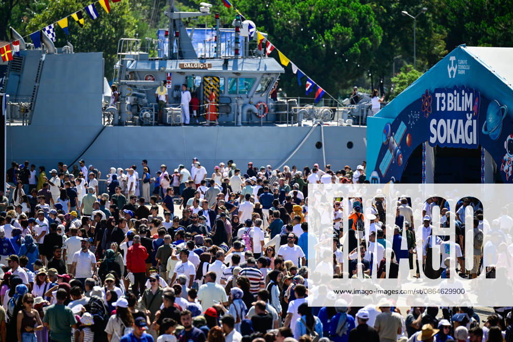 TEKNOFEST Blue Homeland KOCAELI, TURKIYE - AUGUST 23: TEKNOFEST Blue Homeland continues at the Golcuk Naval Shipyard Command in Kocaeli, Turkiye, on August 23, 2026. Organized under the main leadership of the Turkish National Defense Ministry and the Turkish Technology Team Foundation (T3 Foundation), with Anadolu as the Global Communication Partner, the event showcases Turkiye s maritime power, defense capabilities, and indigenous technologies. Gathering technology and defense industry enthusiasts around a maritime focus, the festival will welcome visitors through August 23. Cem Tekkesinoglu Anadolu Kocaeli Turkey. Editorial use only. Please get in touch for any other usage.