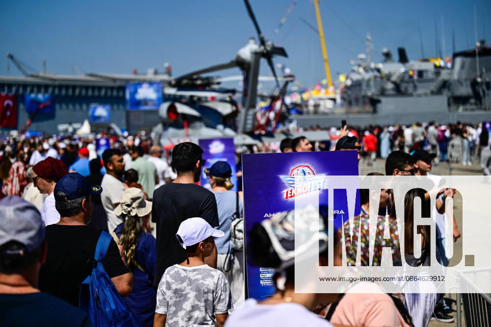 TEKNOFEST Blue Homeland KOCAELI, TURKIYE - AUGUST 23: TEKNOFEST Blue Homeland continues at the Golcuk Naval Shipyard Command in Kocaeli, Turkiye, on August 23, 2026. Organized under the main leadership of the Turkish National Defense Ministry and the Turkish Technology Team Foundation (T3 Foundation), with Anadolu as the Global Communication Partner, the event showcases Turkiye s maritime power, defense capabilities, and indigenous technologies. Gathering technology and defense industry enthusiasts around a maritime focus, the festival will welcome visitors through August 23. Cem Tekkesinoglu Anadolu Kocaeli Turkey. Editorial use only. Please get in touch for any other usage.