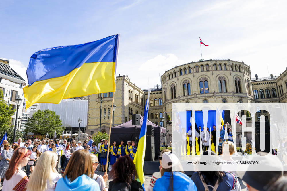 Celebration of Ukrainian Independence Day in Oslo Oslo 20260823 Celebration of Ukrainian Independence Day at Eidsvolls plass outside the Storting in Oslo Photo: Amanda Pedersen Giske, NTB Oslo, Norway yuG EdmjsA8 Ref BNC POLyuG EdmjsA8 jpg