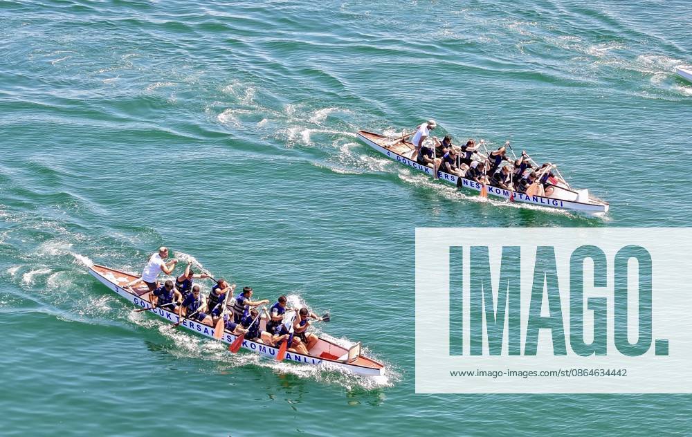 TEKNOFEST Blue Homeland KOCAELI, TURKIYE - AUGUST 23: Participants compete in dragon boat races during TEKNOFEST Blue Homeland, organized under the leadership of the Turkish Ministry of National Defense and the Turkiye Technology Team Foundation (T3 Foundation), with Anadolu as its Global Communications Partner, in Kocaeli, Turkiye, on August 23, 2026. Ibrahim Yozoglu Anadolu Kocaeli Turkey. Editorial use only. Please get in touch for any other usage.
