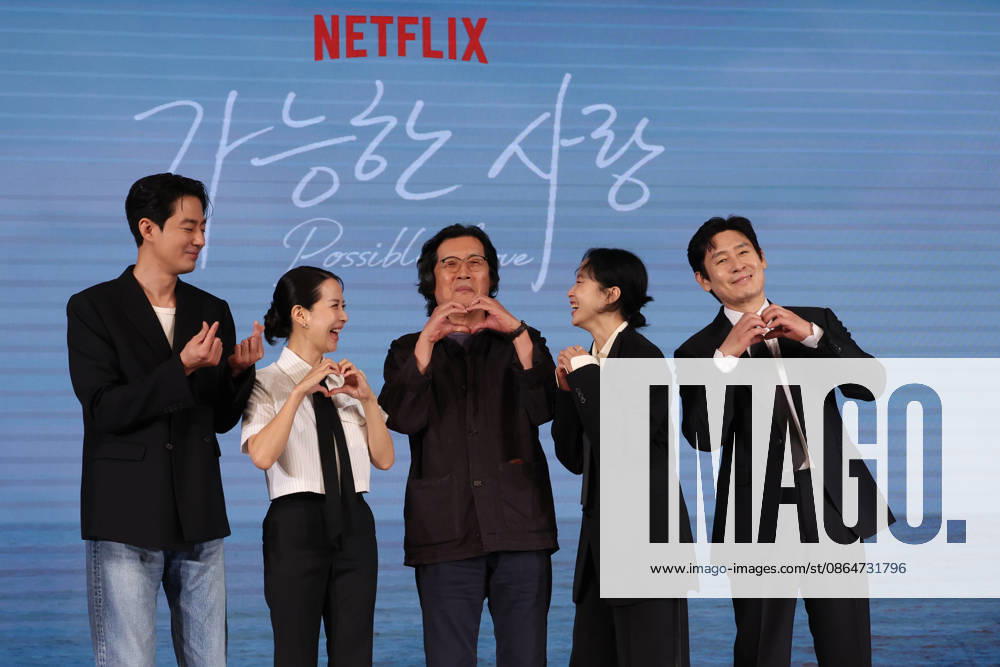 Movie Possible Love Movie Possible Love The stars of the new Netflix movie Possible Love -- Jo In-sung, Jo Yeo-jung, Jeon Do-yeon and Seol Kyung-koo (L to R) -- along with director Lee Chang-dong (C) -- pose for a photo during a publicity event in Seoul on Aug. 25, 2026. (Yonhap) 2026-08-25 12:48:34 < 1980-2026 YONHAPNEWS AGENCY. .> ¼­¿ïÆ¯º°½Ã