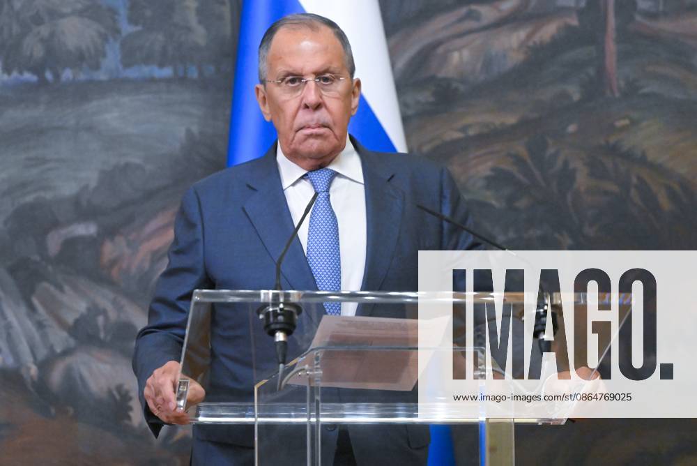 Russia Vatican 9228328 25.08.2026 Russian Foreign Minister Sergey Lavrov attends a joint news conference with Vatican s Secretary for Relations with States archbishop Paul Richard Gallagher following a meeting in Moscow, Russia. Sergey Guneev Sputnik Moscow Russia