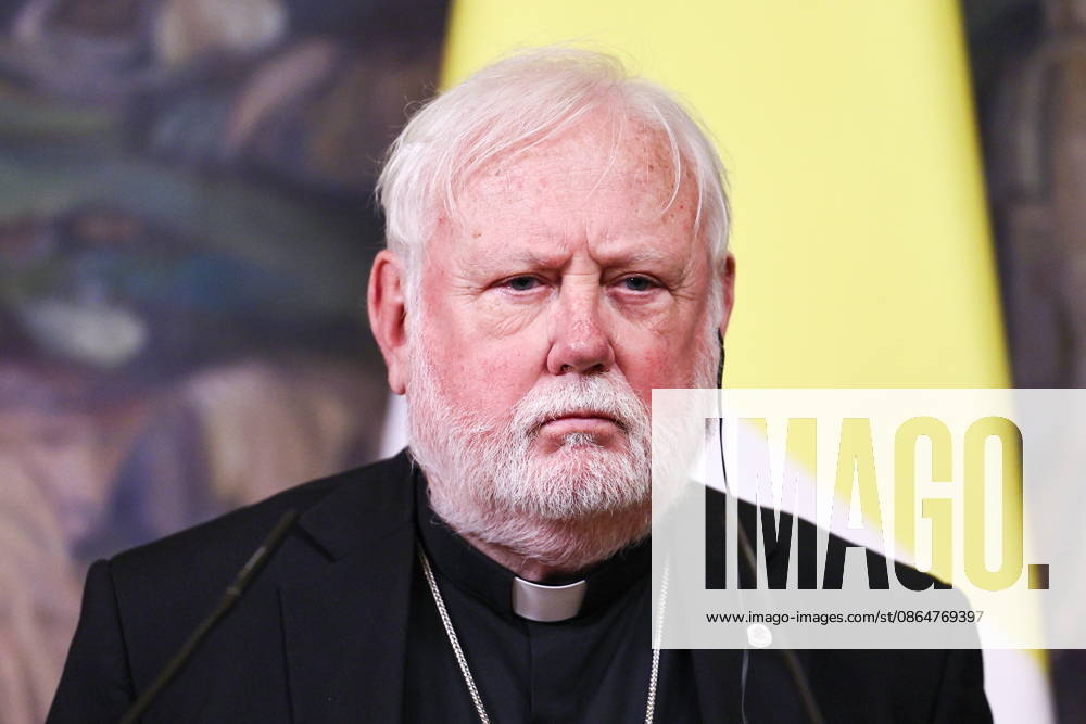 RUSSIA, MOSCOW - AUGUST 25, 2026: Archbishop Paul Richard Gallagher, Vatican s Secretary for Relations with States, gives a press briefing following talks with Russia s Foreign Minister Sergei Lavrov at the Reception House of the Russian Foreign Ministry. Sergei Bulkin TASS 96627091