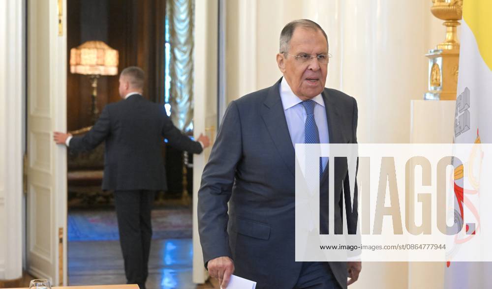 Russia Vatican 9228350 25.08.2026 Russian Foreign Minister Sergey Lavrov arrives to attend a joint news conference with Vatican s Secretary for Relations with States archbishop Paul Richard Gallagher following a meeting in Moscow, Russia. Sergey Guneev Sputnik Moscow Russia
