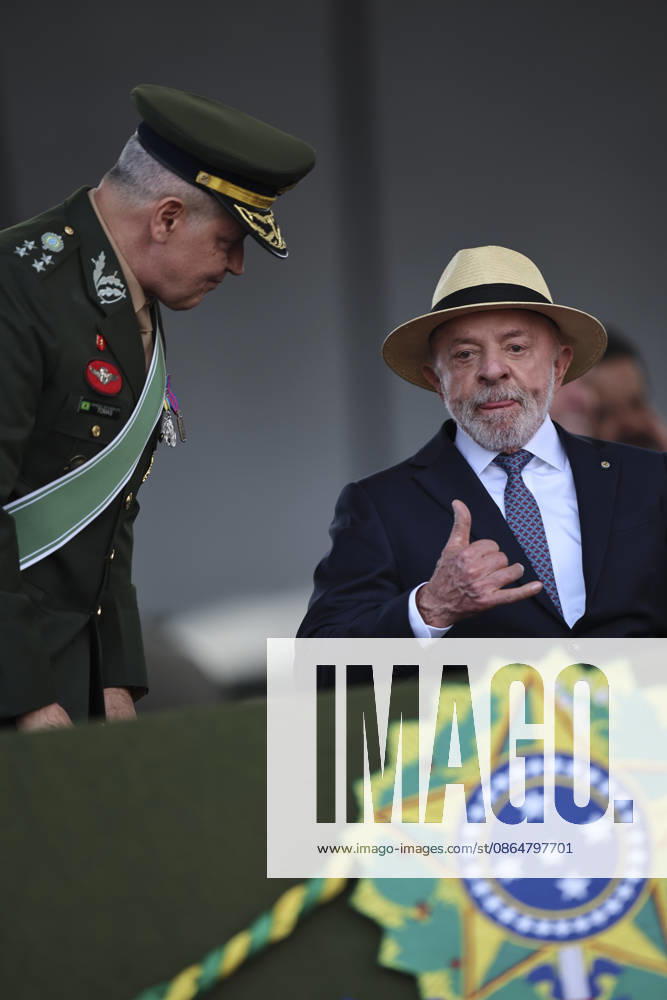 Soldier s Day ceremony in Brasilia BRASILIA, BRAZIL - AUGUST 25: Brazil s President Luiz Inacio Lula da Silva reacts while attending a Soldier s Day ceremony in Brasilia, Brazil on August 25, 2026. Mateus Bonomi Anadolu Brasilia Brazil. Editorial use only. Please get in touch for any other usage.