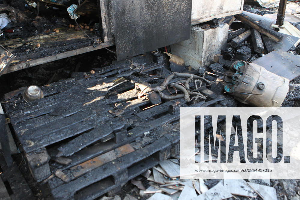 The aftermath of a nighttime Russian UAV attack is pictured in a parking lot near a shopping and entertainment centre in Dnipro, Ukraine, August 25, 2026. Fires broke out inside and near the shopping mall as a result of the Russian attack. (Photo by Mykola Miakshykov Ukrinform) Russian attack hits parking lot near shopping mall in Dnipro suburb
