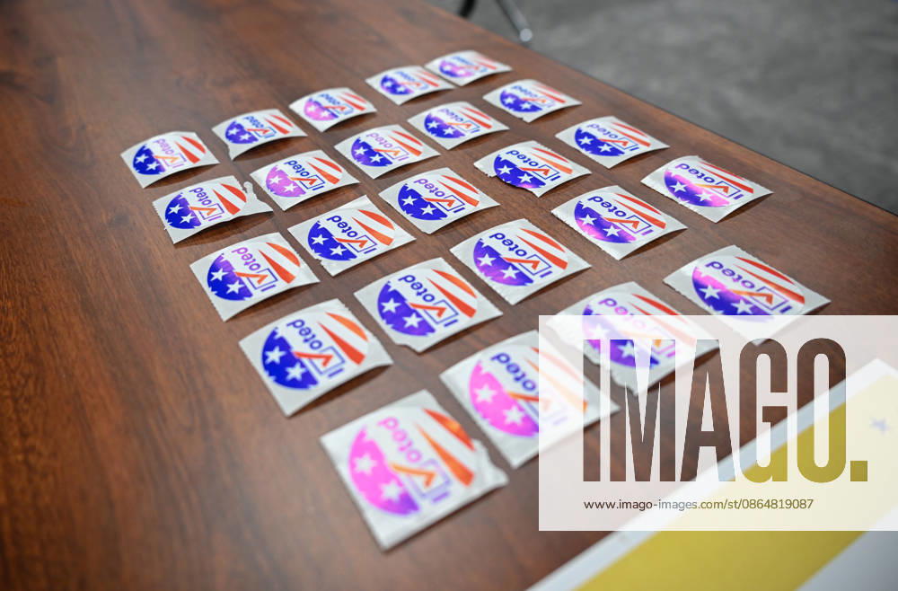 US voters head to polls in South Carolina YORK, USA - AUGUST 25: A view of I voted stickers as US Voters head to the polling stations as Senator Darline Graham and US Representative Ralph Norman fight for the US Senate Special Republican Party primary runoff in York SC, United States on August 25, 2026. Peter Zay Anadolu South Carolina United States. Editorial use only. Please get in touch for any other usage.