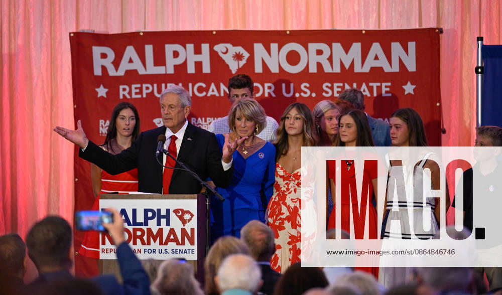 Ralph Norman concedes defeat in South Carolina Senate primary runoff ROCK HILL, USA - AUGUST 25: US Representative Ralph Norman delivers a speech as he holds a watch party on the eve of elections for the US Senate Special Republican Party primary runoff and accepts his defeat to Darline Graham in Rock Hill SC, United States on August 25, 2026. Peter Zay Anadolu South Carolina United States. Editorial use only. Please get in touch for any other usage.